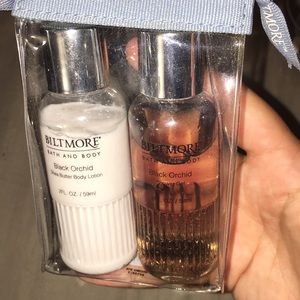 Black Orchid scented lotion and shower gel